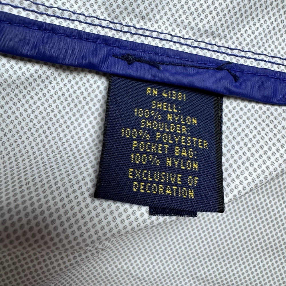 POLO GOLF RALPH LAUREN Vest Mens Medium Blue Windbreaker Water Resistant - Picture 5 of 9